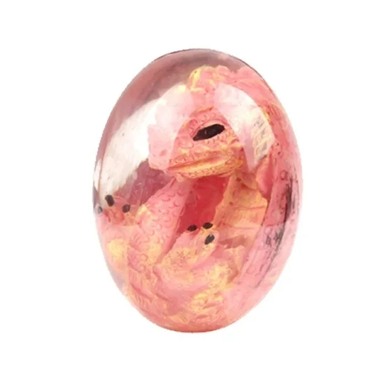 Lava Dragon Egg Resin Statue Ornamental Dinosaur Eggs Sculpture Crystal Gemstone Souvenir Home Decor Collection Kid Gift Toy