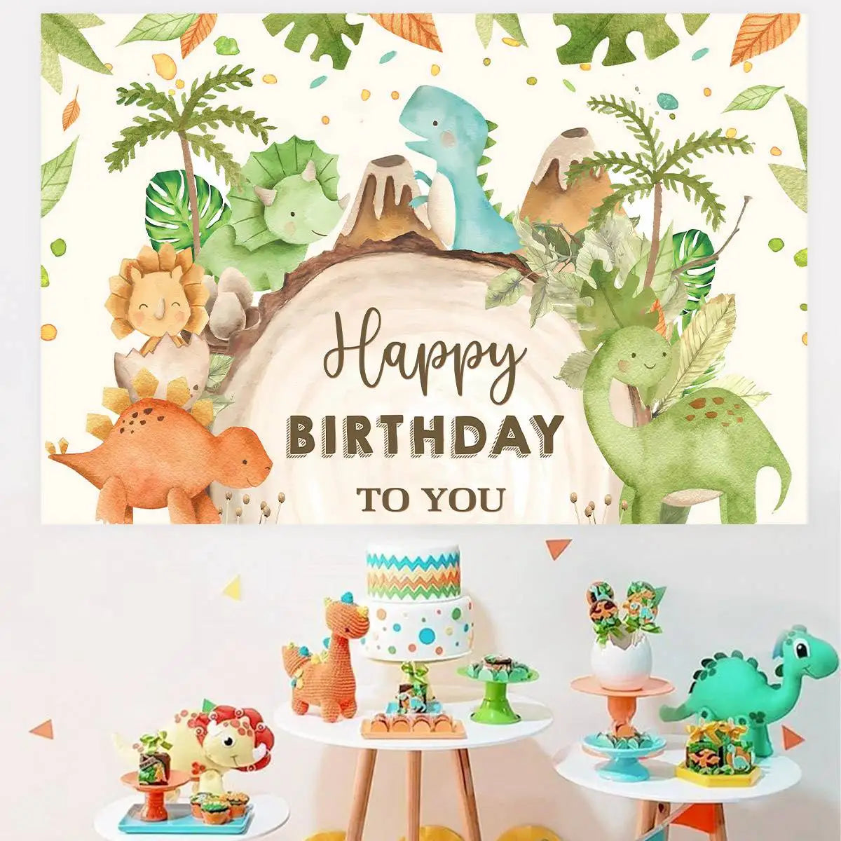 Dinosaur Cupcake Stand 1St Birthday Party Decorations for Kids Boys Roar Dinosaur Theme Baby Shower Dino Party Supplies