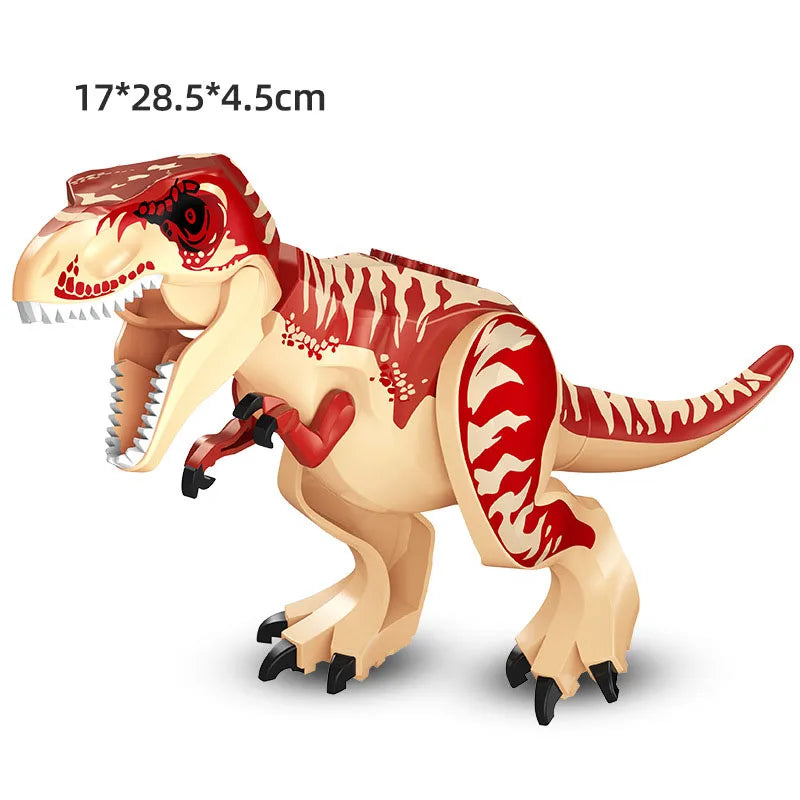Jurassic Dino World Large Dinosaurs Figures Bricks Building Blocks Velociraptor T-Rex Triceratops Indominus Rex Toys for Kids
