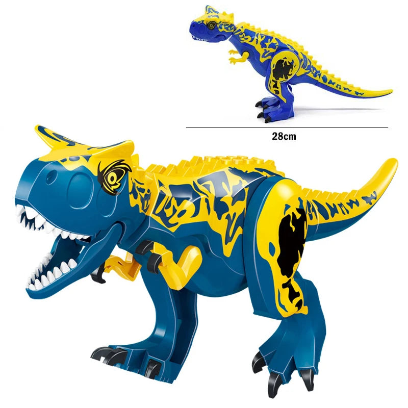 Jurassic Dino World Large Dinosaurs Figures Bricks Building Blocks Velociraptor T-Rex Triceratops Indominus Rex Toys for Kids