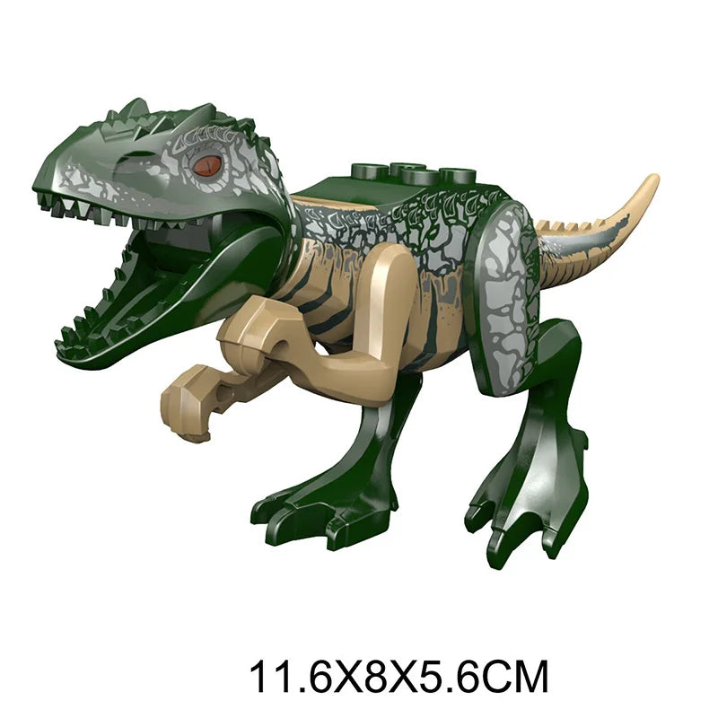 Jurassic Dino World Large Dinosaurs Figures Bricks Building Blocks Velociraptor T-Rex Triceratops Indominus Rex Toys for Kids