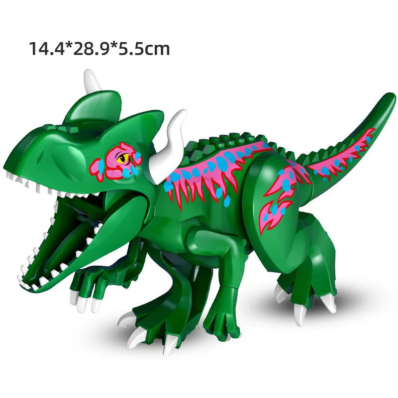 Jurassic Dino World Large Dinosaurs Figures Bricks Building Blocks Velociraptor T-Rex Triceratops Indominus Rex Toys for Kids