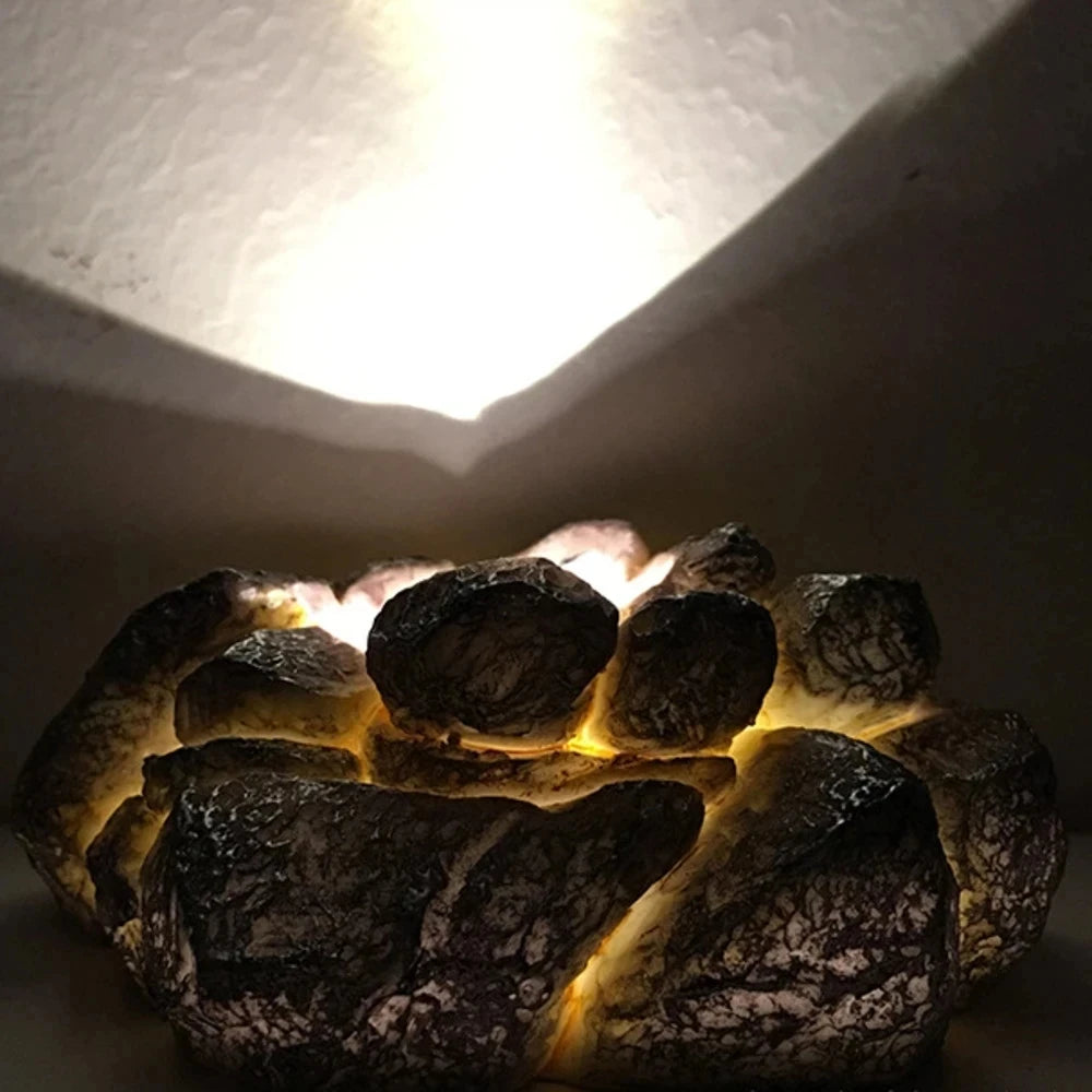 Lava Dragon Egg Resin Statue Ornamental Dinosaur Eggs Sculpture Crystal Gemstone Souvenir Home Decor Collection Kid Gift Toy