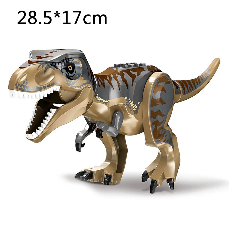 Jurassic Dino World Large Dinosaurs Figures Bricks Building Blocks Velociraptor T-Rex Triceratops Indominus Rex Toys for Kids
