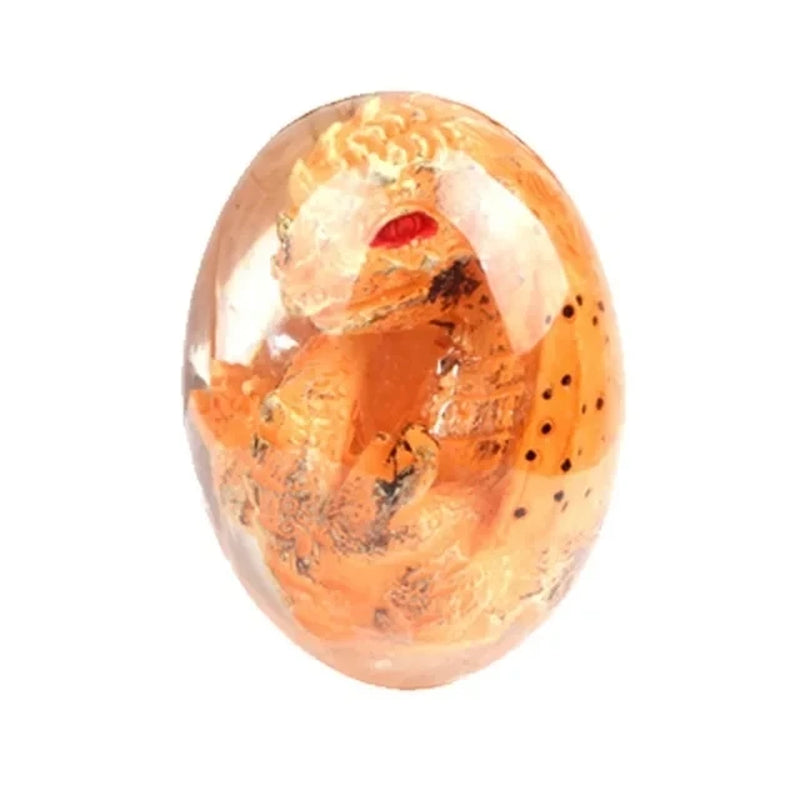 Lava Dragon Egg Resin Statue Ornamental Dinosaur Eggs Sculpture Crystal Gemstone Souvenir Home Decor Collection Kid Gift Toy