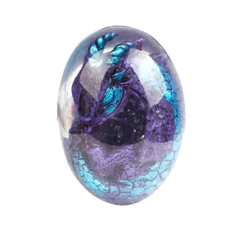 Lava Dragon Egg Resin Statue Ornamental Dinosaur Eggs Sculpture Crystal Gemstone Souvenir Home Decor Collection Kid Gift Toy