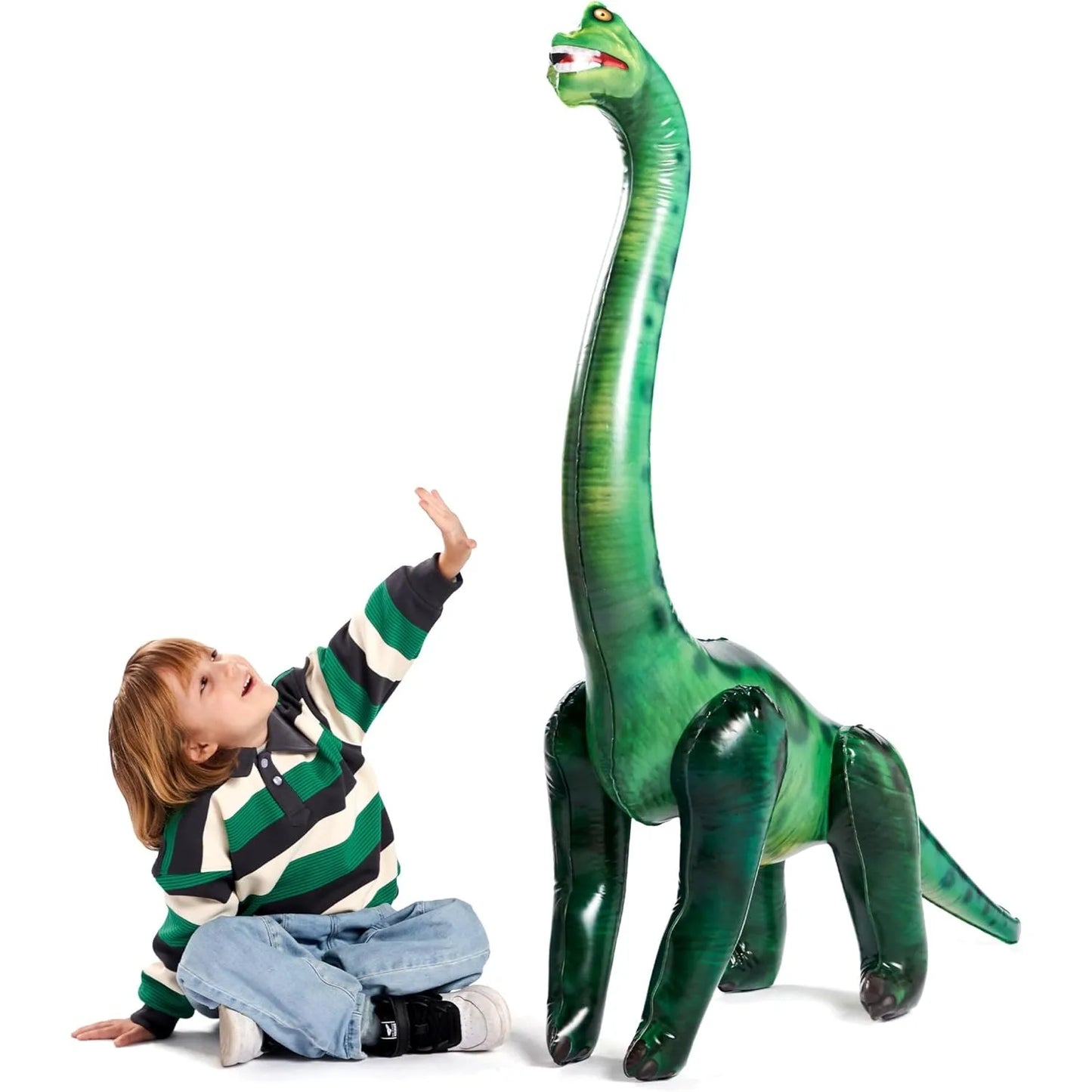 51" Brachiosaurus Inflatable Dinosaur Toy Party Decorations for Kids and Adults Birthday Party Chirstmas Gift