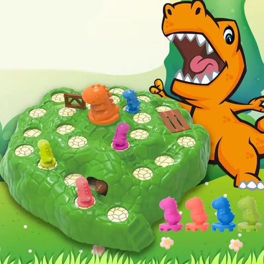 Dino Board Game Interactive Escape Game Dinosaur Table Board Fun Toy Early Development Activity Toys for Kids Kindergarten