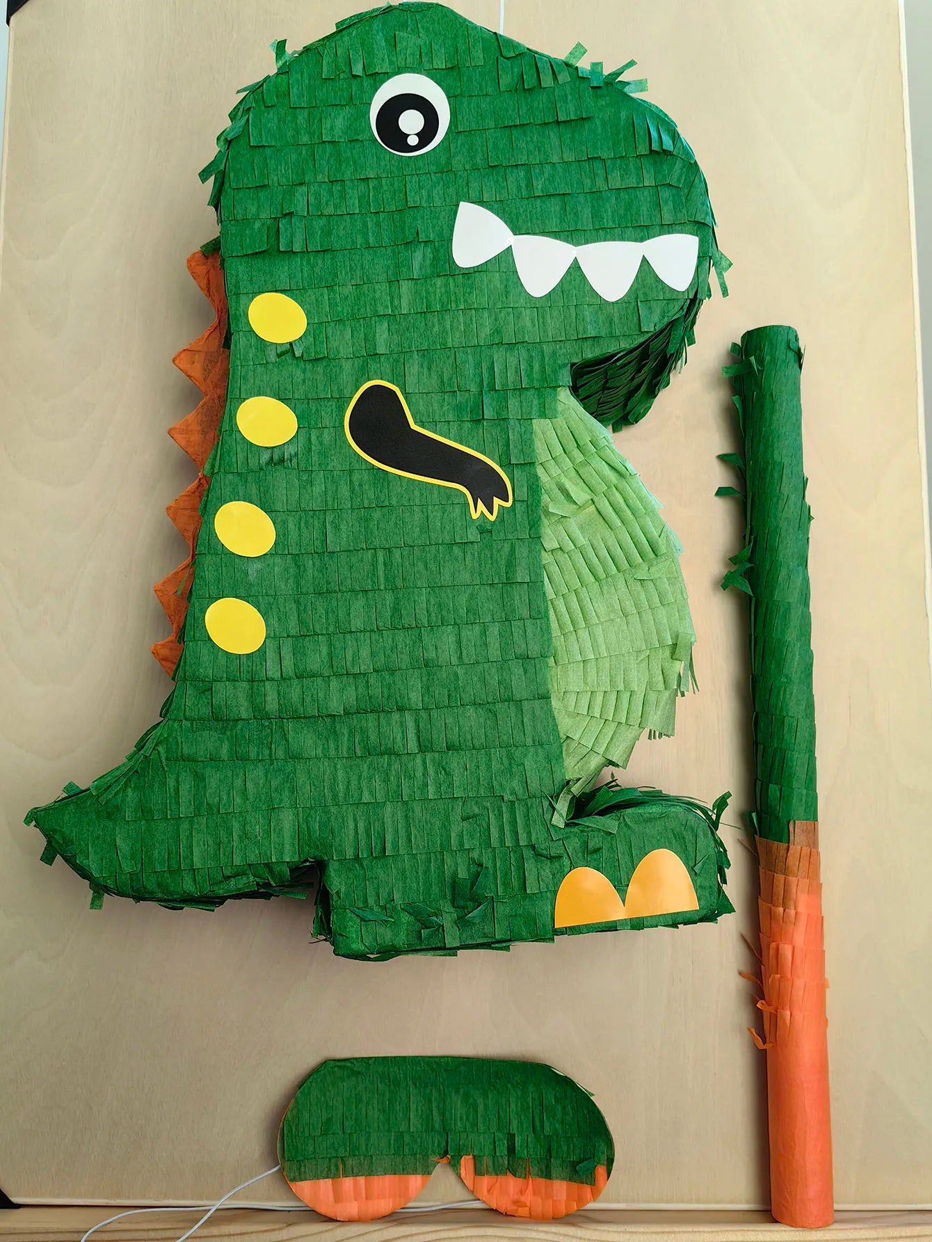 1 SET/BOX with a Blindfold and Stick Dinosaur Pinata Bundle Perfect for Birthday Parties, Animal Theme Partiesdecorations,Gift
