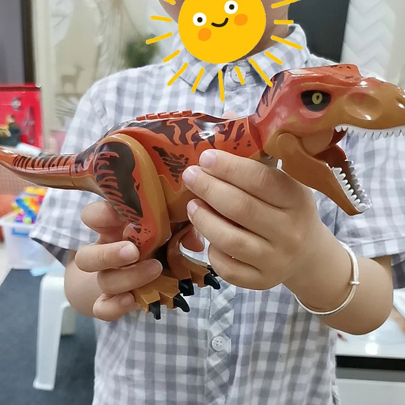 Jurassic Dino World Large Dinosaurs Figures Bricks Building Blocks Velociraptor T-Rex Triceratops Indominus Rex Toys for Kids